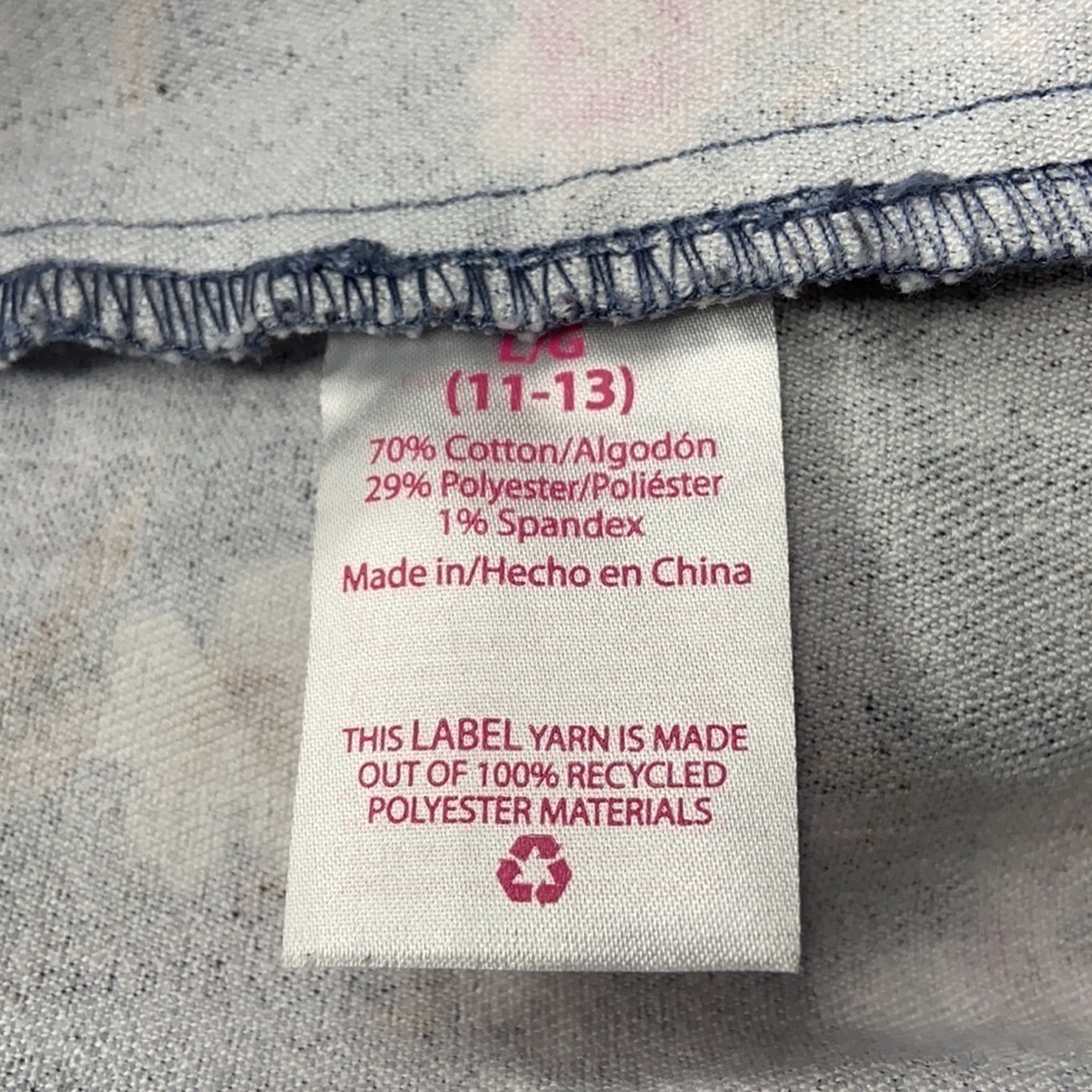 No Boundaries Denim Overalls Dress Floral Print Juniors 11/13 - Picture 6 of 8